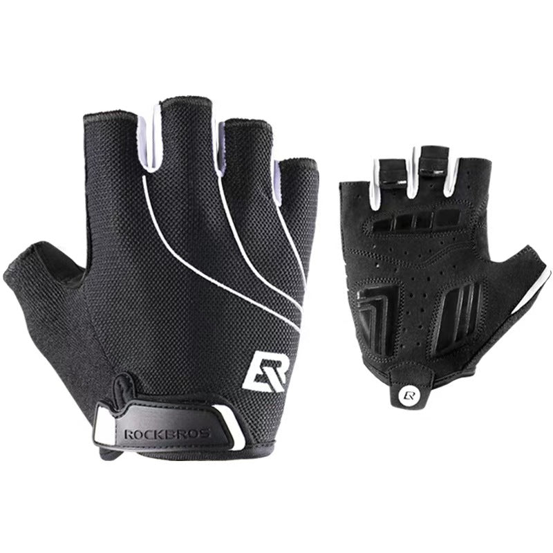 Locke Brothers Cycling Half Finger Gloves Men's and Women's Anti-slip Breathable Cycling Outdoor Equipment Bicycle