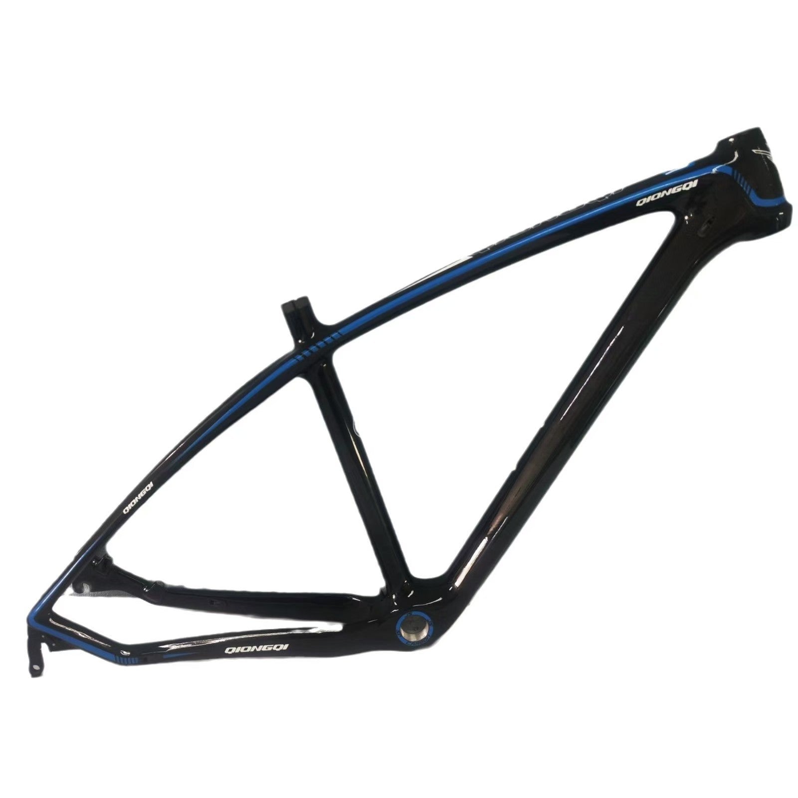 M01 customizable pure black unmarked carbon fiber mountain bike frame XC cross-country 27.5-inch bicycle frame carbon frame