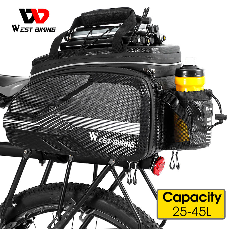 WEST BIKING Quality EVA Hard Shell Bike Bag Cycling Panniers