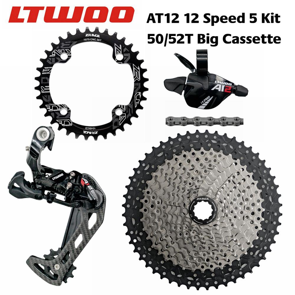 12 Speed Chainring + Shifter + Rear Derailleur + 50/52T ZRACE Cassette + YBN Chain Group set PCR